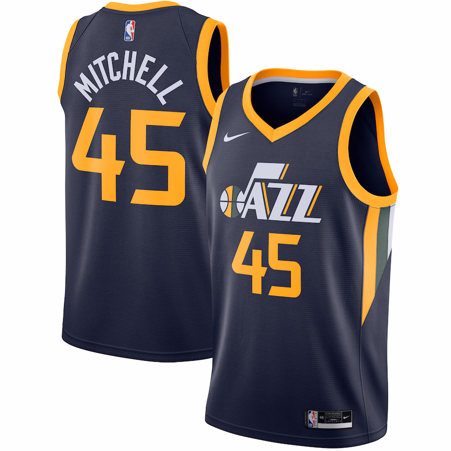 Donovan Mitchell, Utah Jazz, 2020/21, Edizione Icon, Blu Marina