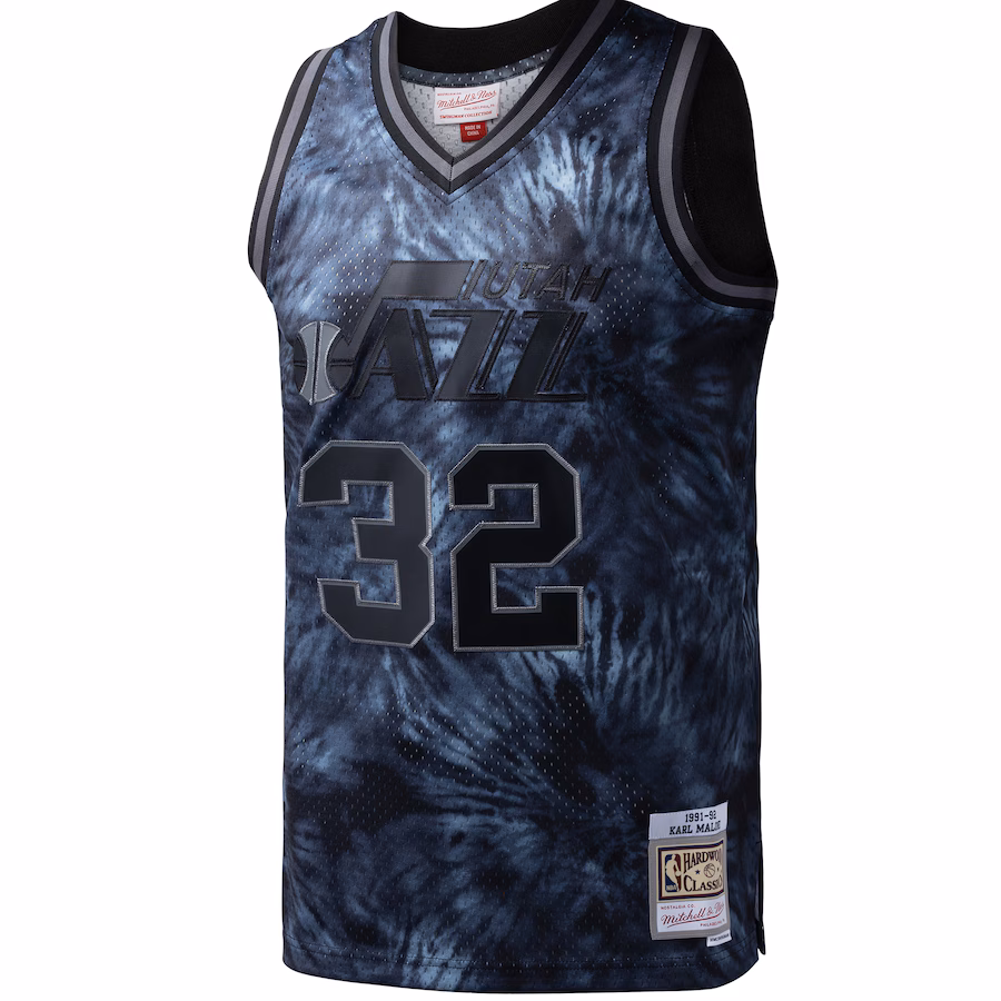 Karl Malone, Utah Jazz, 1991/92 Bandfarbe, Schwarz