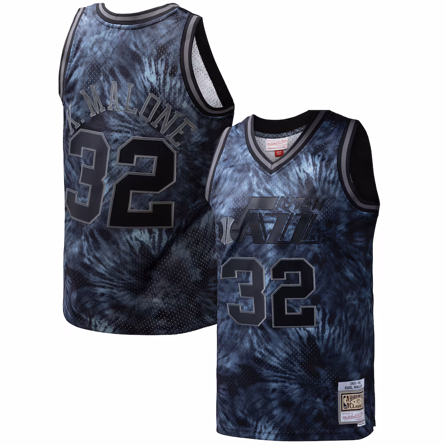 Karl Malone, Utah Jazz, 1991/92 Tessitura a Vapore, Nero