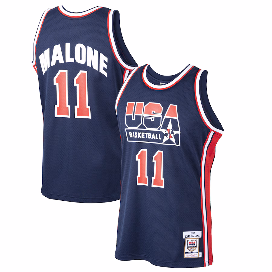 Karl Malone, Squadra di Basket degli Stati Uniti, Dream Team 1992, Blu Marinaio