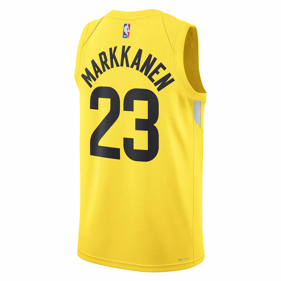 Lauri Markkanen, Utah Jazz, Icon Edition, Gelb